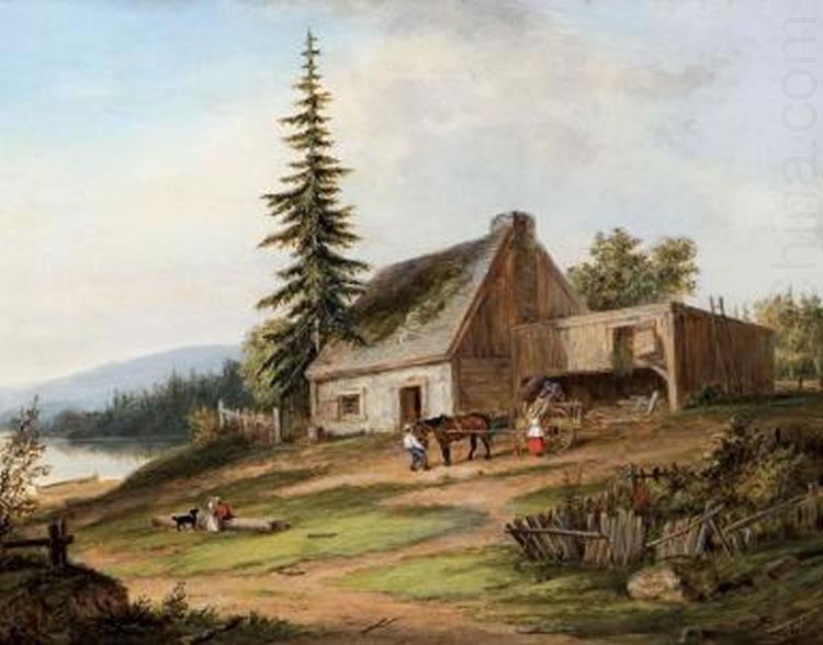A Pioneer Homestead, Cornelius Krieghoff